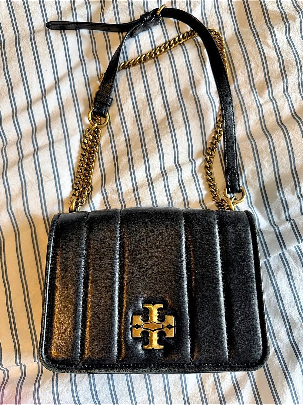 Tory Burch Black Quilted Shoulder Bag